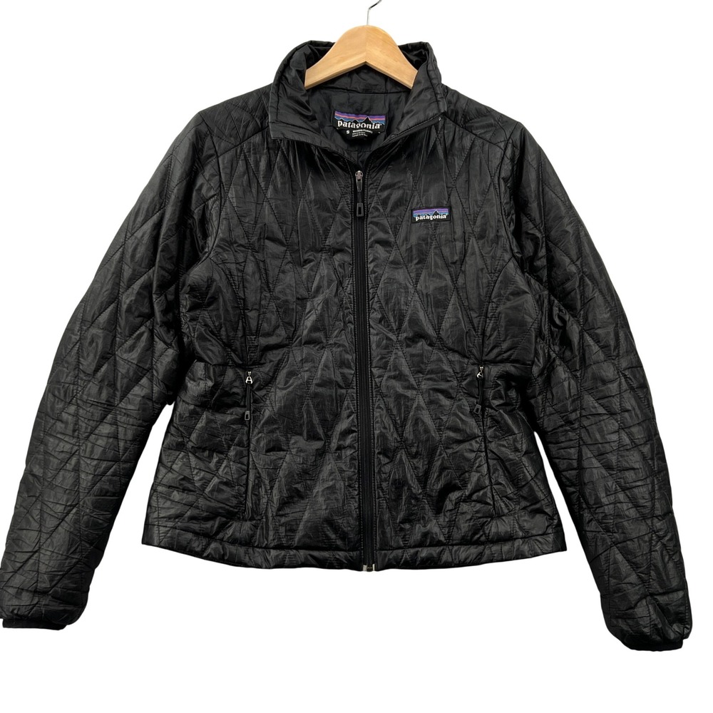 Patagonia Nano Puff Jacket Women S Black Quilted Primaloft Puffer 84215 Gorpcore